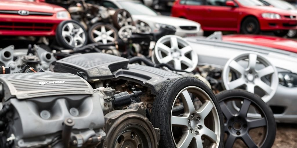 Chrysler auto parts at Canberra wrecking yard for sale.