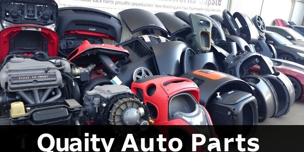 Quality auto parts displayed at Chrysler Dismantlers Newcastle.