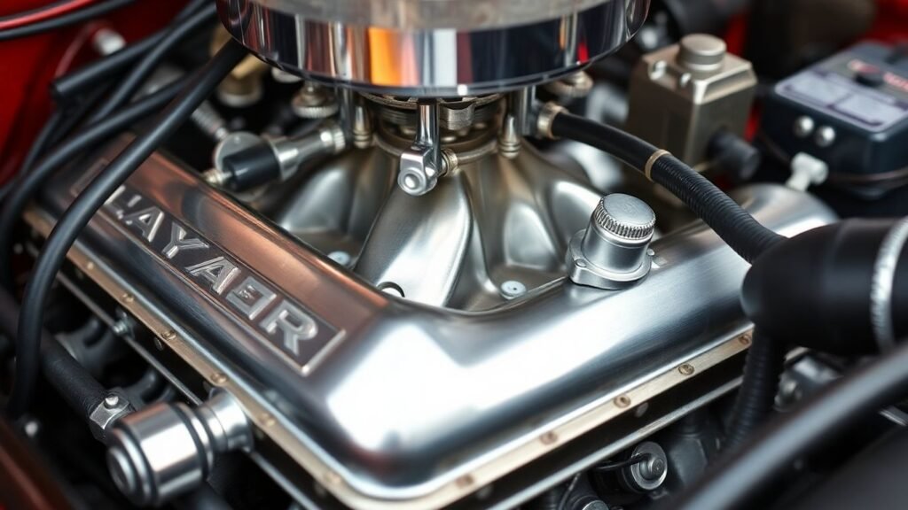 Chrysler engine close-up