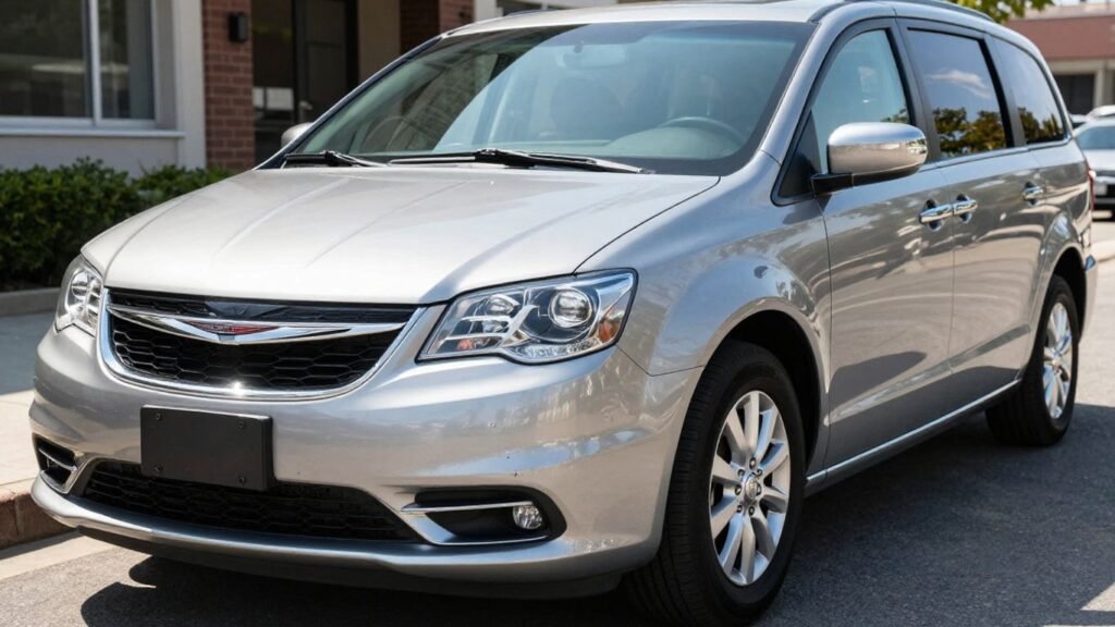 Chrysler Grand Voyager parked outdoors, Castle Hill